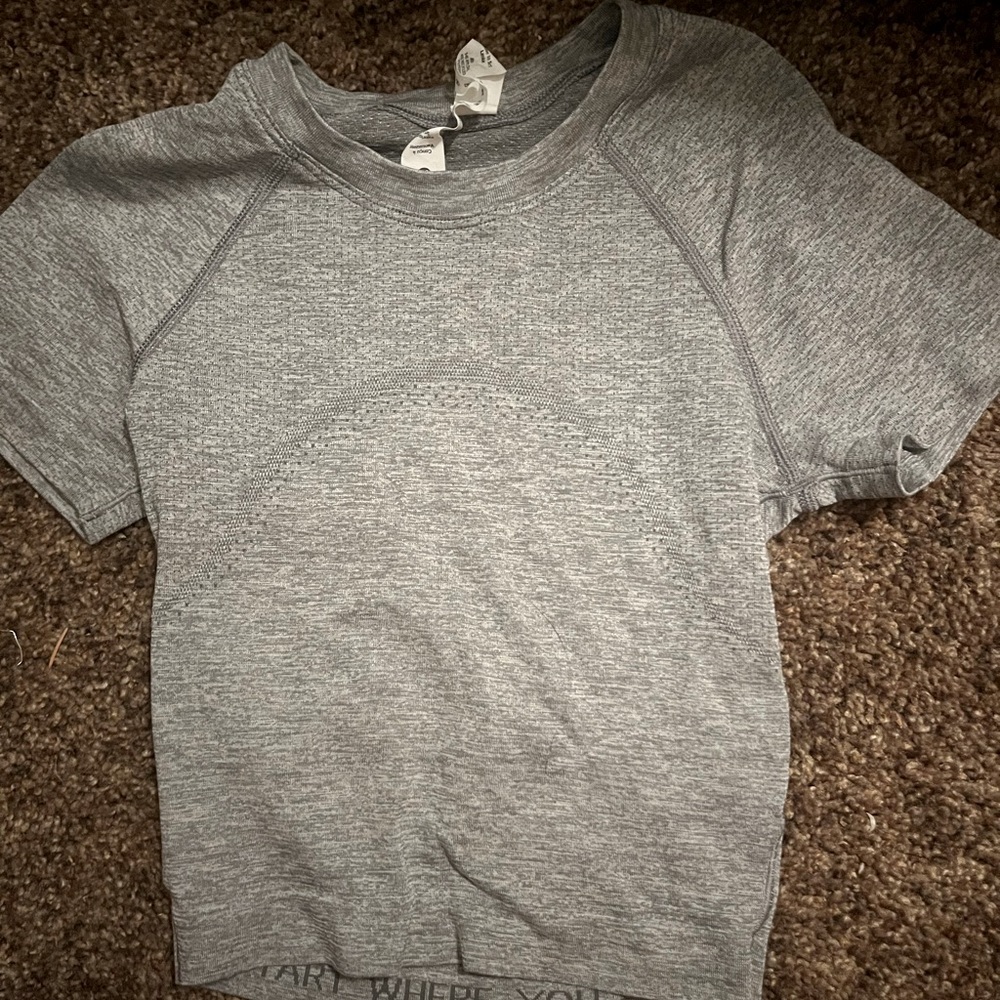 Lululemon cropped grey swiftly tech size 0